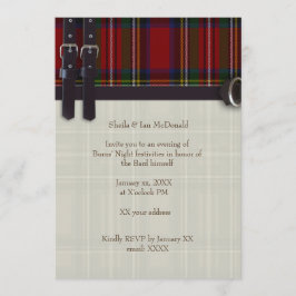 Robbie Burns Traditional Einladung
