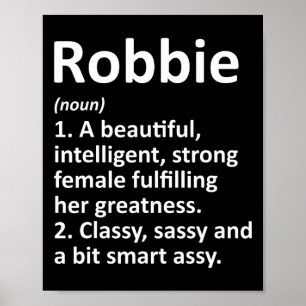 Robbie Definition Personalisiert Name Funny Christ Poster