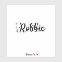 Robbie Name - Handgeschriebene Kalligrafie Aufkleber