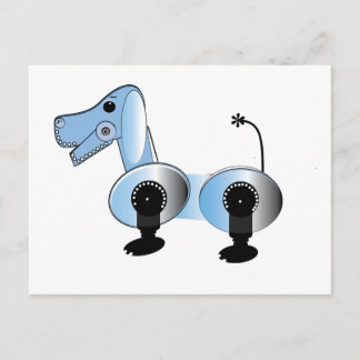 Robbie Steampunk Dog Postkarte