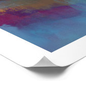 Robbin-egg-blaue Himmelskarte Poster (Ecke)