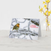 Robbin RedBrust Karte (Gelbe Blume)