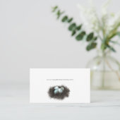 "Robbiner Eierbusiness cards nest" Visitenkarte (Stehend Vorderseite)