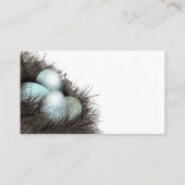 "Robbiner Eierbusiness cards nest" Visitenkarte (Rückseite)