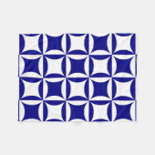 Robbing Peter to Pay Paul Blue Pattern Fleecedecke (Vorderseite (Horizontal))