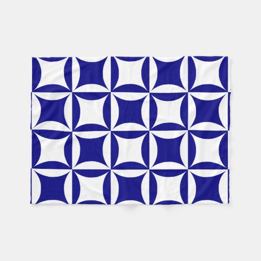 Robbing Peter to Pay Paul Blue Pattern Fleecedecke (Vorderseite (Horizontal))