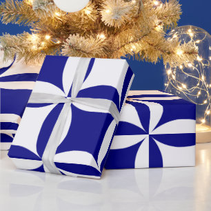 Robbing Peter to Pay Paul Blue Pattern Geschenkpapier