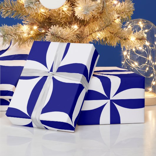 Robbing Peter to Pay Paul Blue Pattern Geschenkpapier (Feiertage)