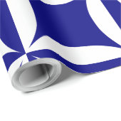 Robbing Peter to Pay Paul Blue Pattern Geschenkpapier (Rolleneckpunkt)