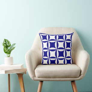 Robbing Peter to Pay Paul Blue Pattern Kissen