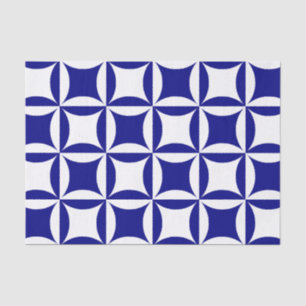 Robbing Peter to Pay Paul Blue Pattern Seidenpapier