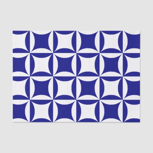 Robbing Peter to Pay Paul Blue Pattern Seidenpapier (Vorderseite)