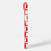 Robbing Peter to Pay Paul Red Pattern Case-Mate iPhone Hülle (Rückseite / Links)