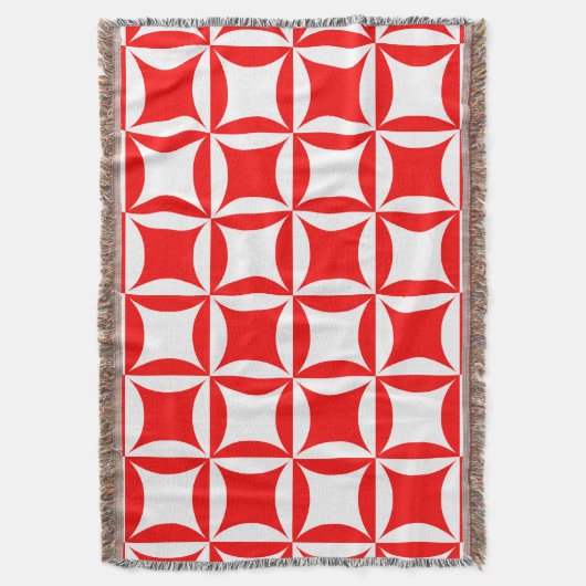 Robbing Peter to Pay Paul Red Pattern Decke (Vorderseite Vertikal)