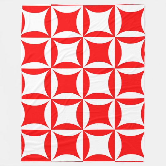 Robbing Peter to Pay Paul Red Pattern Fleecedecke (Vorderseite)