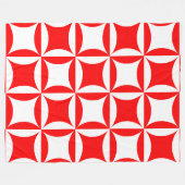 Robbing Peter to Pay Paul Red Pattern Fleecedecke (Vorderseite (Horizontal))
