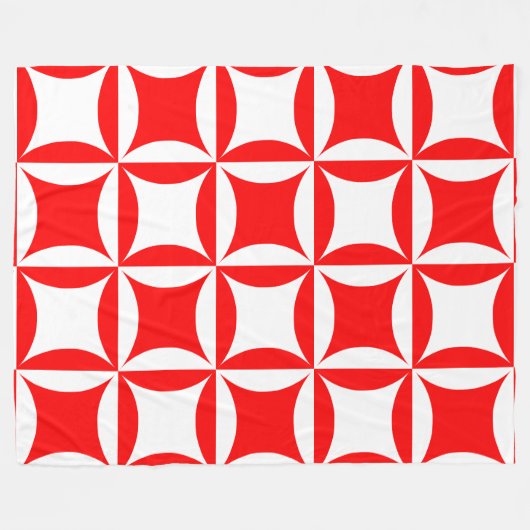 Robbing Peter to Pay Paul Red Pattern Fleecedecke (Vorderseite (Horizontal))