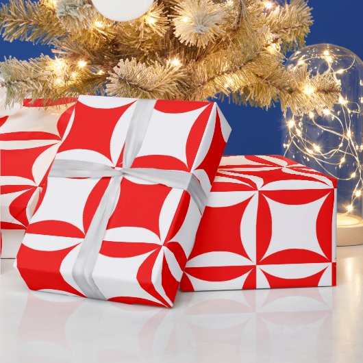 Robbing Peter to Pay Paul Red Pattern Geschenkpapier (Feiertage)