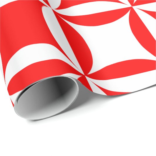 Robbing Peter to Pay Paul Red Pattern Geschenkpapier (Rolleneckpunkt)
