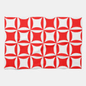 Robbing Peter to Pay Paul Red Pattern Handtuch (Horizontal)