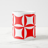 Robbing Peter to Pay Paul Red Pattern Jumbo-Tasse (Vorderseite)