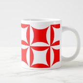 Robbing Peter to Pay Paul Red Pattern Jumbo-Tasse (Rechts)