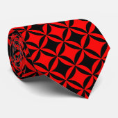 Robbing Peter to Pay Paul Red Pattern Krawatte (Gerollt)
