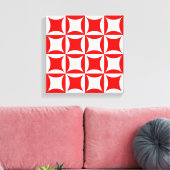 Robbing Peter to Pay Paul Red Pattern Leinwanddruck (Insitu (Wohnzimmer))