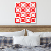 Robbing Peter to Pay Paul Red Pattern Leinwanddruck (Insitu (Schlafzimmer))
