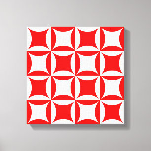 Robbing Peter to Pay Paul Red Pattern Leinwanddruck