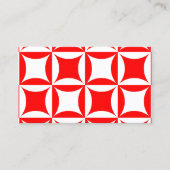 Robbing Peter to Pay Paul Red Pattern Visitenkarte (Vorderseite)
