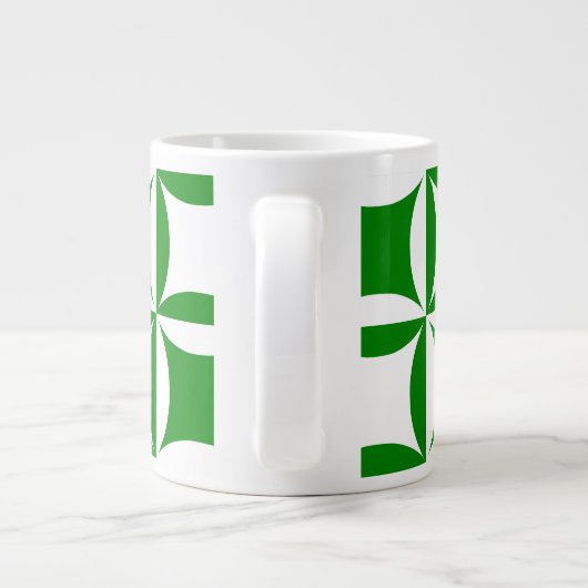 Robbing Peter zu Pay Pual Green Patches Jumbo-Tasse (Rückseite)