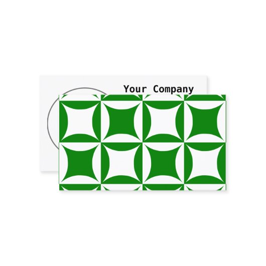 Robbing Peter zu Pay Pual Green Patches Visitenkarte (Vorderseite/Rückseite Beispiel)