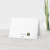 Robbins auf der Weihnachtskarte sitzen Karte (Rückseite)