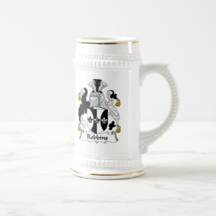 Robbins Familienwappen Bierglas
