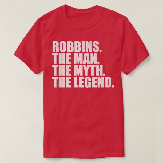 RobbinsRobbins Familienname Robbins Nachname Robbi T-Shirt (Design vorne)