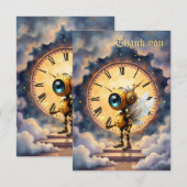 Robby der geflügelte Zeitwächter – Wings of Time S Dankeskarte (Vorne/Hinten)