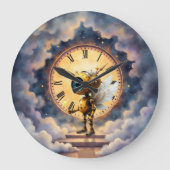 Robby der geflügelte Zeitwächter – Wings of Time S Große Wanduhr (Vorderseite)