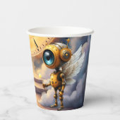 Robby der geflügelte Zeitwächter – Wings of Time S Pappbecher (Rückseite)