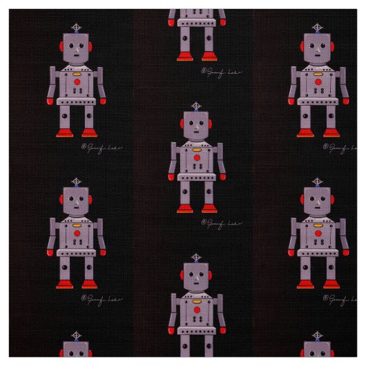 Robby the Robot Stoff (Muster)