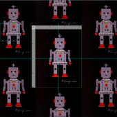 Robby the Robot Stoff (Kachel)
