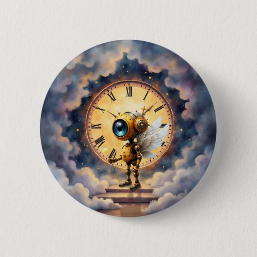 Robby the Winged Timekeeper Button (Vorderseite)