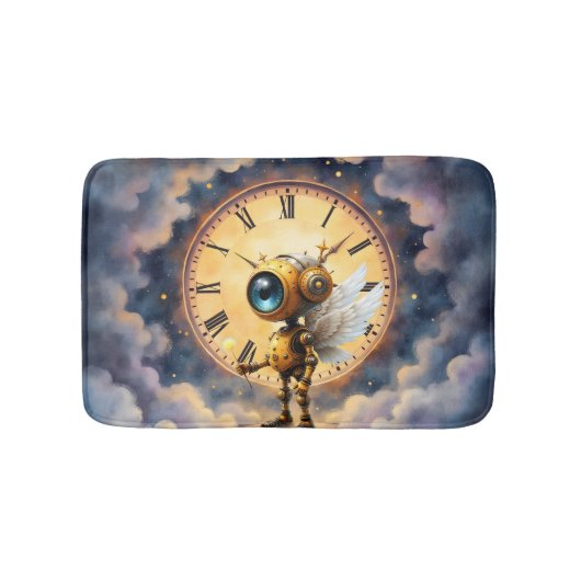 Robby the Winged Timekeeper – Wings of Time Series Badematte (Vorderseite)