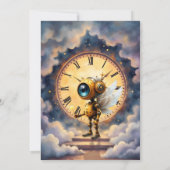 Robby the Winged Timekeeper – Wings of Time Series Einladung (Rückseite)