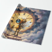 Robby the Winged Timekeeper – Wings of Time Series Geschenkpapier (Ungerollt)