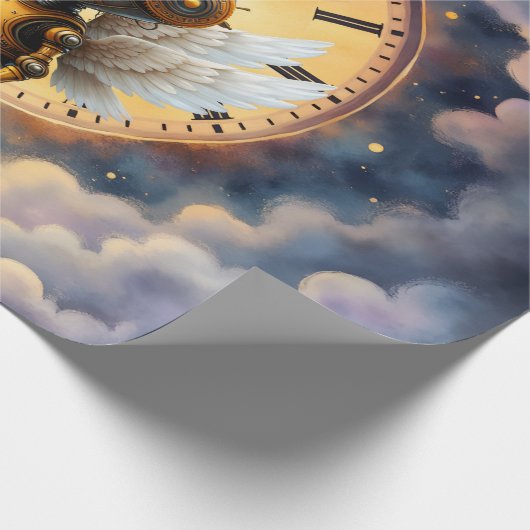 Robby the Winged Timekeeper – Wings of Time Series Geschenkpapier (Ecke)