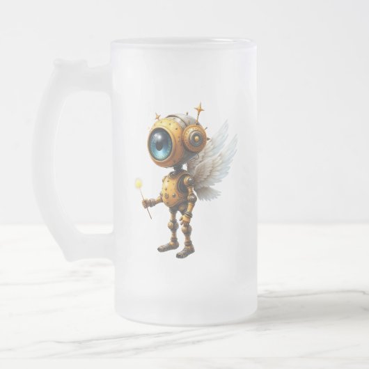 Robby the Winged Timekeeper – Wings of Time Series Mattglas Bierglas (Links)