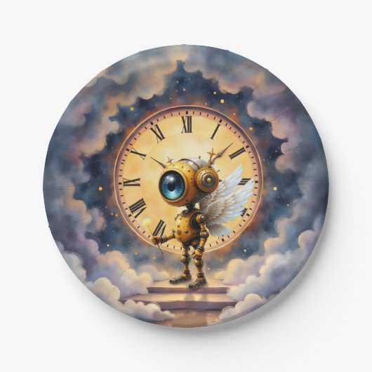 Robby the Winged Timekeeper – Wings of Time Series Pappteller (Vorderseite)