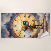 Robby the Winged Timekeeper – Wings of Time Series Strandtuch (Vorderseite)