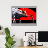 ROBBY und Bull #2 Poster (Heimbüro)